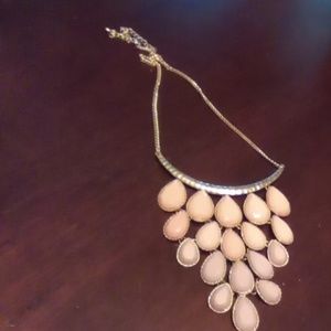 Pink and purple gold necklace